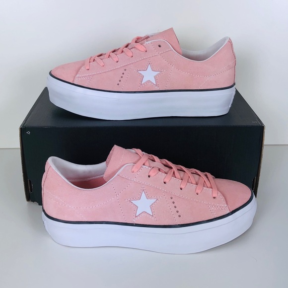 converse one star platform suede low top